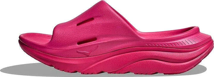 Hoka Ora Recovery Slide 3 Shoes Pink Yarrow/Pink Yarrow : Men's 11 - Women's 13 Medium - Image 5