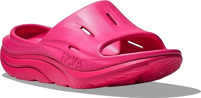 Hoka Ora Recovery Slide 3 Shoes Pink Yarrow/Pink Yarrow : Men's 11 - Women's 13 Medium