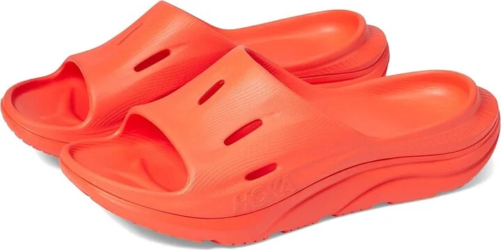 Hoka Ora Recovery Slide 3 Shoes Vibrant Orange/Vibrant Orange : Men's 11 - Women's 13 Medium