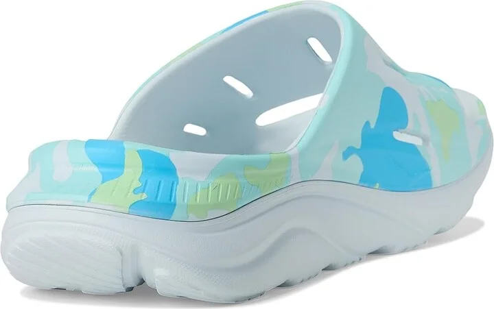 Hoka Ora Slide 3 Camo Shoes Illusion/Cloudless : Men's 9 - Women's 11 Medium - Image 4