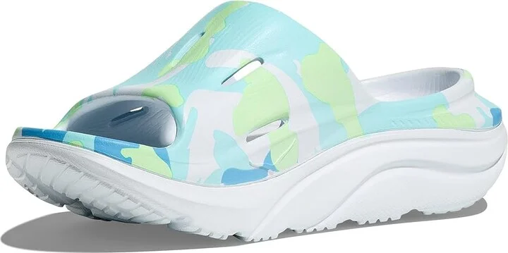 Hoka Ora Slide 3 Camo Shoes Illusion/Cloudless : Men's 9 - Women's 11 Medium - Image 5