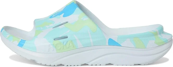 Hoka Ora Slide 3 Camo Shoes Illusion/Cloudless : Men's 9 - Women's 11 Medium - Image 6