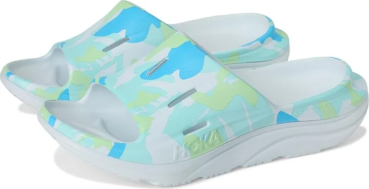 Hoka Ora Slide 3 Camo Shoes Illusion/Cloudless : Men's 9 - Women's 11 Medium
