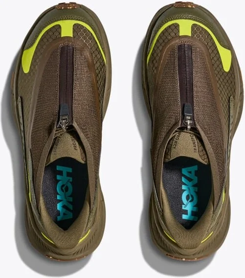 HOKA Project Transport Shoes in Deep Umber/Antique Olive - Image 2