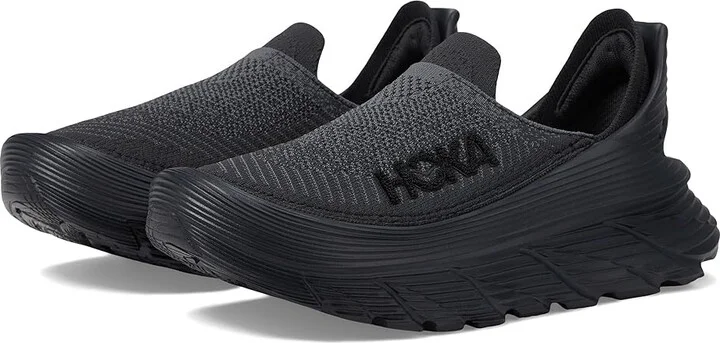 Hoka Restore TC Shoes Black/Black : Men's 10 - Women's 11 Medium, Textile