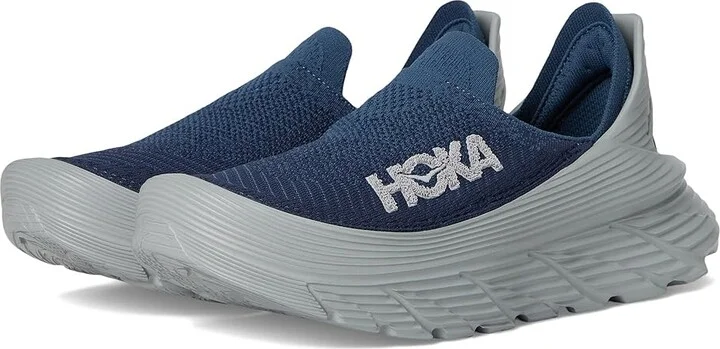 Hoka Restore TC Shoes Varsity Navy/Stellar Grey : Men's 5 - Womens 6 Medium, Textile