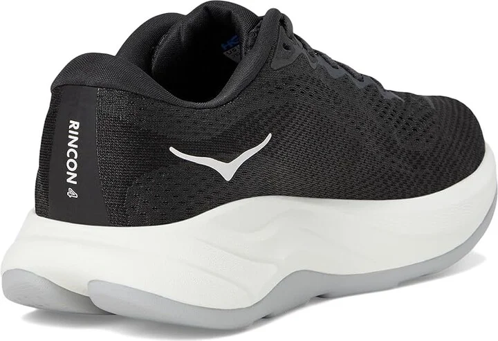 Hoka Rincon 4 Men's Running Shoes Black/White : 10 D - Medium, Canvas - Image 4