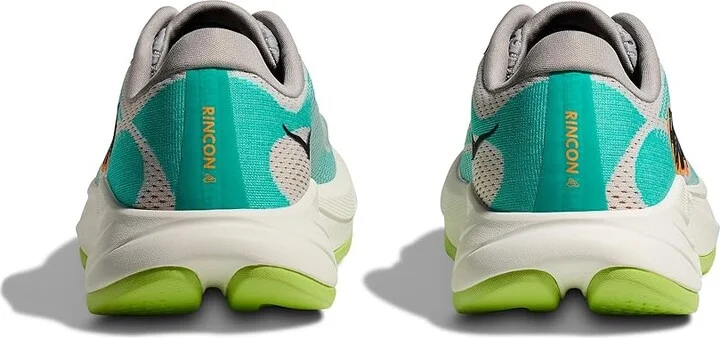 Hoka Rincon 4 Men's Running Shoes Cosmic Grey/Electric Aqua : 12 D - Medium, Canvas - Image 4