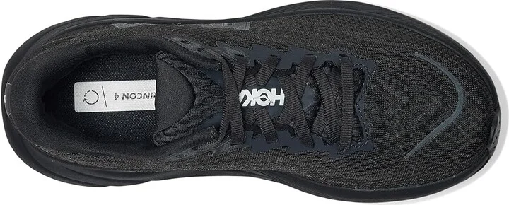Hoka Rincon 4 Women's Running Shoes Black/Black : 10 D - Wide, Canvas - Image 2