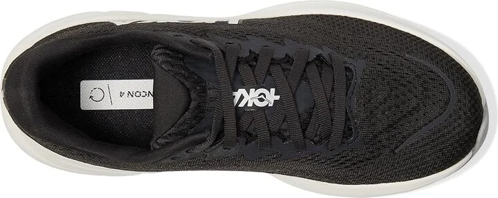 Hoka Rincon 4 Women's Running Shoes Black/White : 9.5 D - Wide, Canvas - Image 2