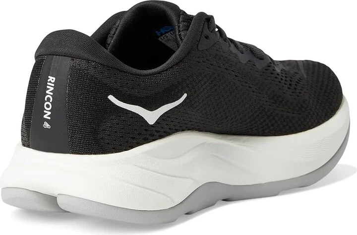 Hoka Rincon 4 Women's Running Shoes Black/White : 9.5 D - Wide, Canvas - Image 4
