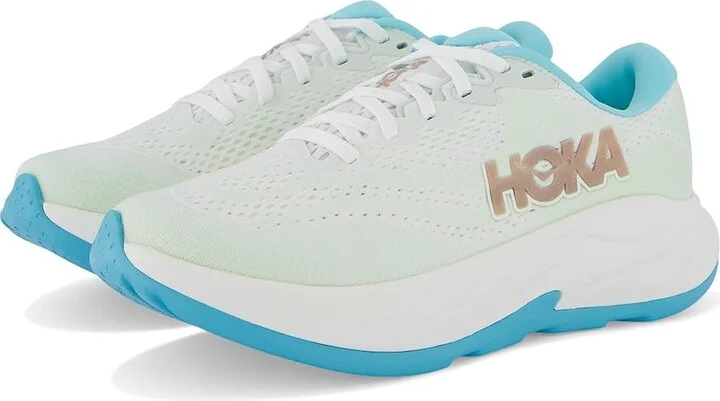 Hoka Rincon 4 Women's Running Shoes Frost/Rose Gold : 7 B - Medium, Canvas