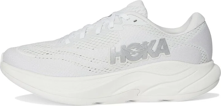 Hoka Rincon 4 Women's Running Shoes White/Silver : 8 B - Medium, Canvas - Image 6