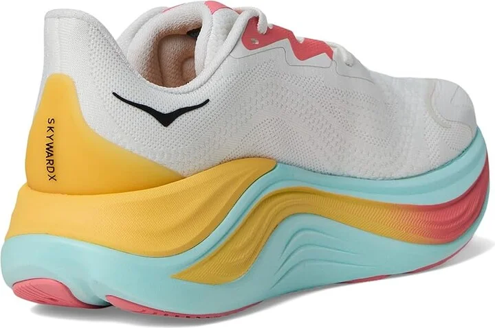 Hoka Skyward X Women's Shoes Blanc De Blanc/Swim Day : 8.5 B - Medium, Rubber/Synthetic - Image 4