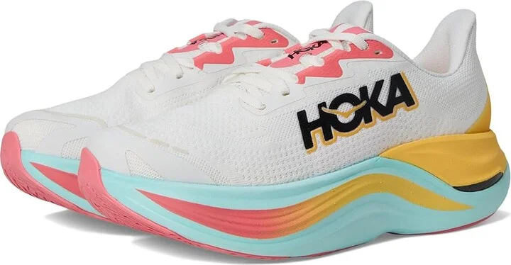 Hoka Skyward X Women's Shoes Blanc De Blanc/Swim Day : 8.5 B - Medium, Rubber/Synthetic