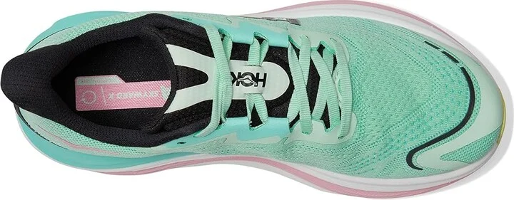 Hoka Skyward X Women's Shoes MINT FLUORITE / BLUE SPARK : 6.5 B - Medium, Rubber/Synthetic - Image 2