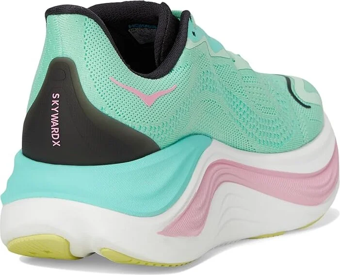 Hoka Skyward X Women's Shoes MINT FLUORITE / BLUE SPARK : 6.5 B - Medium, Rubber/Synthetic - Image 4