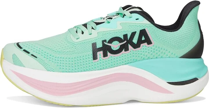 Hoka Skyward X Women's Shoes MINT FLUORITE / BLUE SPARK : 6.5 B - Medium, Rubber/Synthetic - Image 6