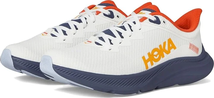Hoka Solimar Men's Shoes White/Nautical Dusk : 9 D - Medium, Synthetic/Textile