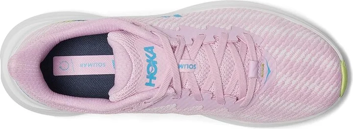 Hoka Solimar Women's Shoes Pink Twilight/Lettuce : 9.5 B - Medium, Synthetic/Textile - Image 2