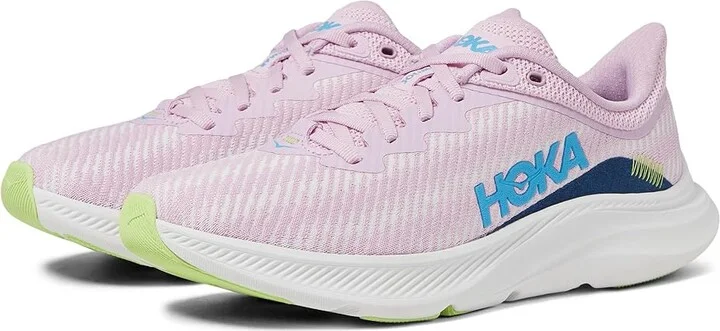 Hoka Solimar Women's Shoes Pink Twilight/Lettuce : 9.5 B - Medium, Synthetic/Textile