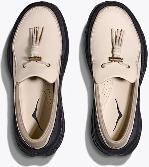 HOKA Speed Loafer Shoes in Birch/Charcoal Grey - Image 2
