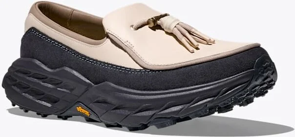 HOKA Speed Loafer Shoes in Birch/Charcoal Grey - Image 6