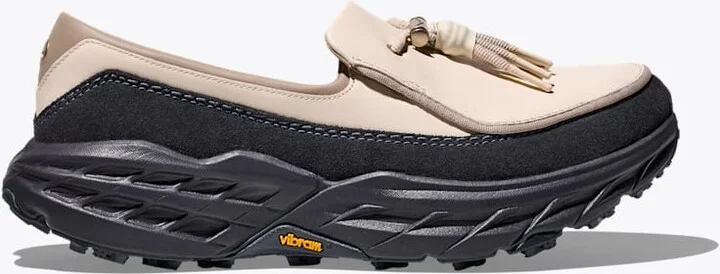 HOKA Speed Loafer Shoes in Birch/Charcoal Grey