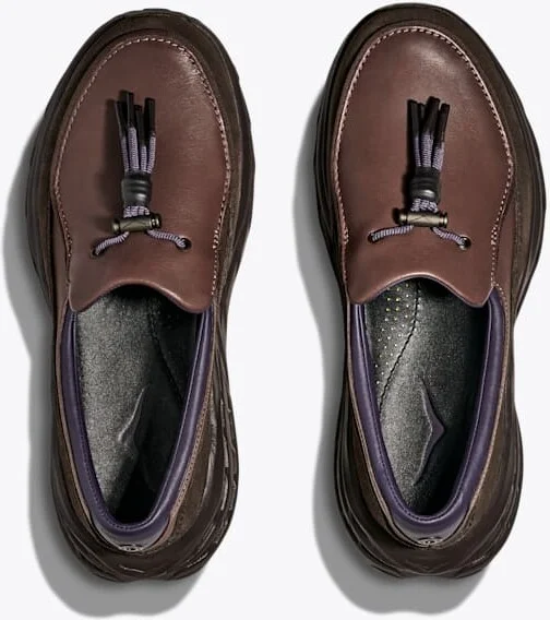 HOKA Speed Loafer Shoes in Walnut/Cast Iron - Image 2