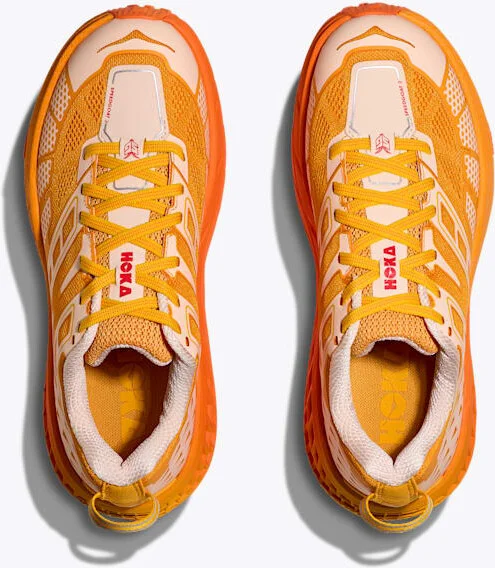 HOKA Speedgoat 2 Shoes in Dawn Light/Sun Coral - Image 2