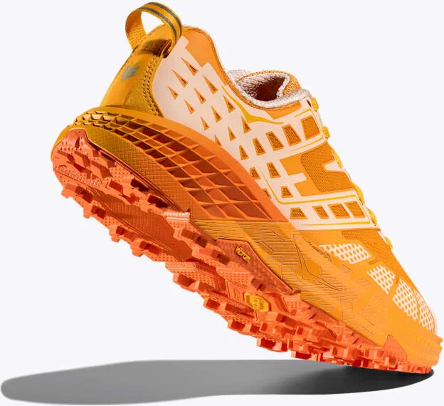 HOKA Speedgoat 2 Shoes in Dawn Light/Sun Coral - Image 4
