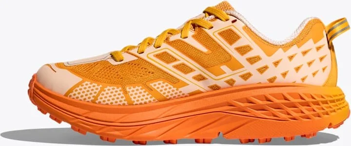 HOKA Speedgoat 2 Shoes in Dawn Light/Sun Coral - Image 8