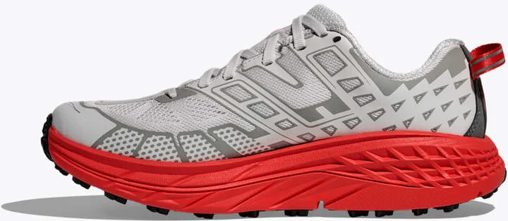 HOKA Speedgoat 2 Shoes in White/Tomato - Image 8