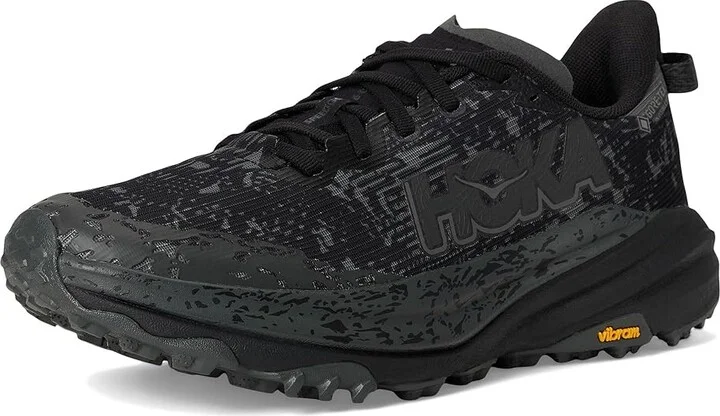 Hoka Speedgoat 6 GTX Men's Running Shoes Black/Outer Orbit : 12.5 D - Medium, Canvas - Image 5
