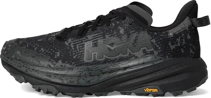 Hoka Speedgoat 6 GTX Men's Running Shoes Black/Outer Orbit : 12.5 D - Medium, Canvas - Image 6