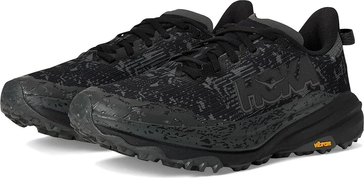 Hoka Speedgoat 6 GTX Men's Running Shoes Black/Outer Orbit : 12.5 D - Medium, Canvas