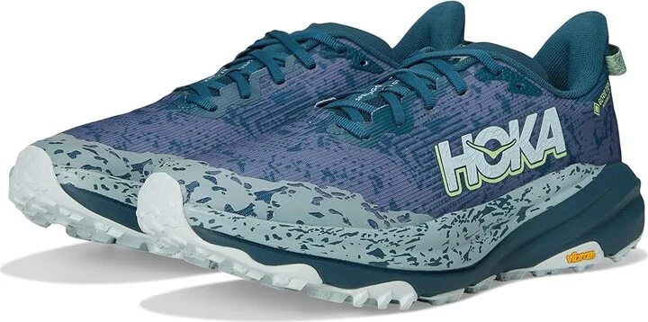 Hoka Speedgoat 6 GTX Men's Running Shoes Blue Twilight/Druzy : 9.5 D - Medium, Canvas
