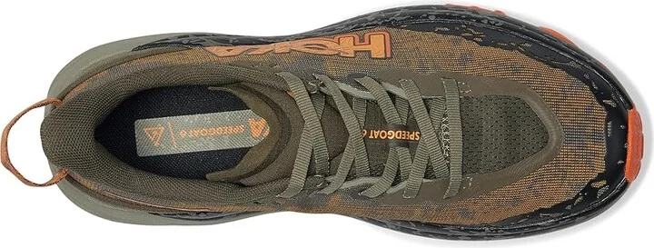 Hoka Speedgoat 6 Men's Shoes Antique Olive/Squash : 13 D - Medium, Synthetic/Textile - Image 2