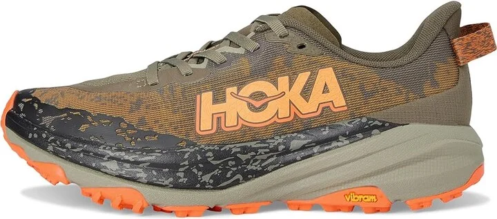 Hoka Speedgoat 6 Men's Shoes Antique Olive/Squash : 13 D - Medium, Synthetic/Textile - Image 6