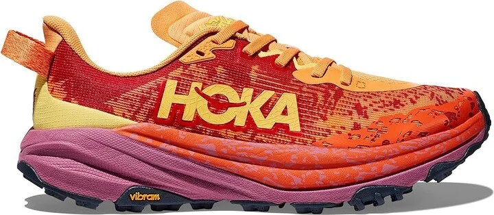 Hoka Speedgoat 6 Men's Shoes Sherbet/Beet Root : 9.5 D - Medium, Synthetic/Textile - Image 7