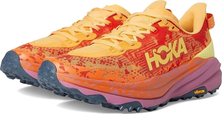 Hoka Speedgoat 6 Men's Shoes Sherbet/Beet Root : 9.5 D - Medium, Synthetic/Textile