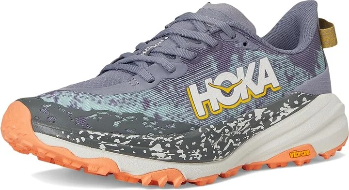 Hoka Speedgoat 6 Women's Shoes Grey Skies/Cosmic Grey : 10 B - Medium, Synthetic/Textile - Image 5