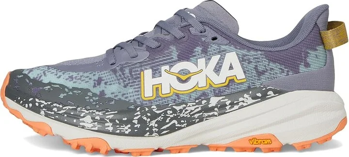 Hoka Speedgoat 6 Women's Shoes Grey Skies/Cosmic Grey : 10 B - Medium, Synthetic/Textile - Image 6