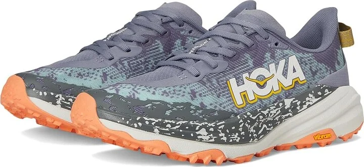 Hoka Speedgoat 6 Women's Shoes Grey Skies/Cosmic Grey : 10 B - Medium, Synthetic/Textile