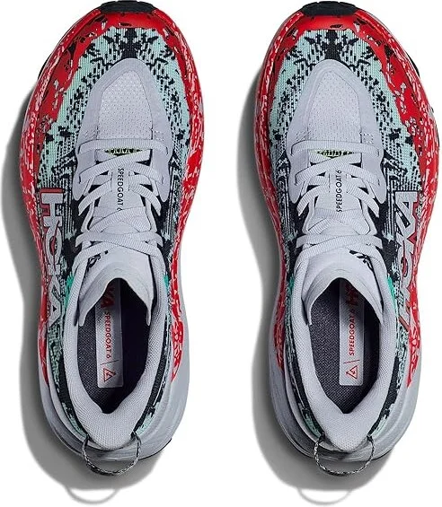 Hoka Speedgoat 6 Women's Shoes Gull/Stormy Skies : 6.5 B - Medium, Synthetic/Textile - Image 2