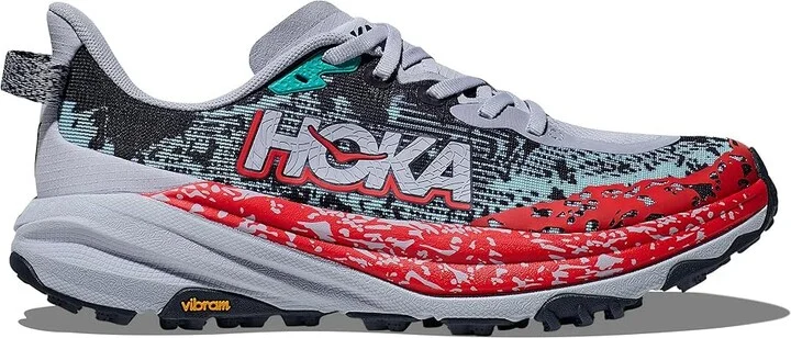 Hoka Speedgoat 6 Women's Shoes Gull/Stormy Skies : 6.5 B - Medium, Synthetic/Textile - Image 7