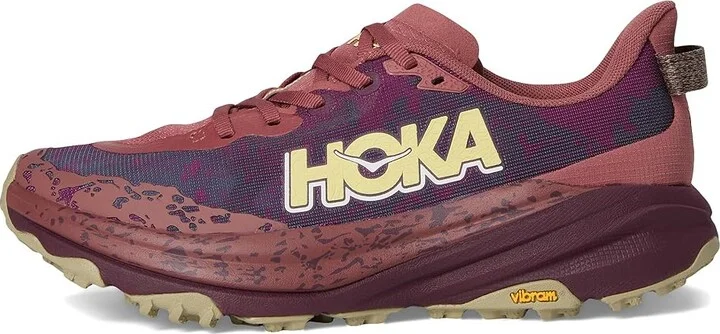 Hoka Speedgoat 6 Women's Shoes Rouge/Black Cherry : 9.5 B - Medium, Synthetic/Textile - Image 6
