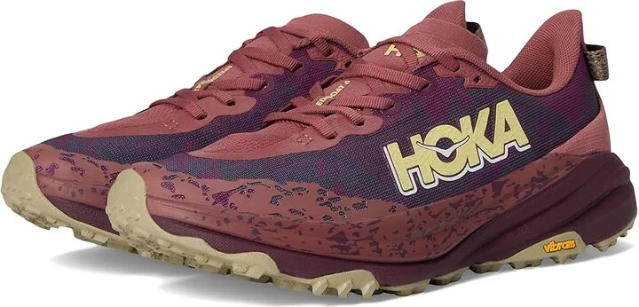 Hoka Speedgoat 6 Women's Shoes Rouge/Black Cherry : 9.5 B - Medium, Synthetic/Textile