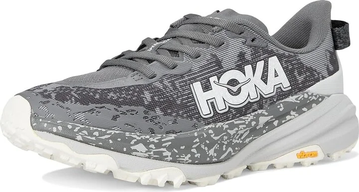 Hoka Speedgoat 6 Women's Shoes Satellite Grey/Stardust : 8 B - Medium, Synthetic/Textile - Image 5