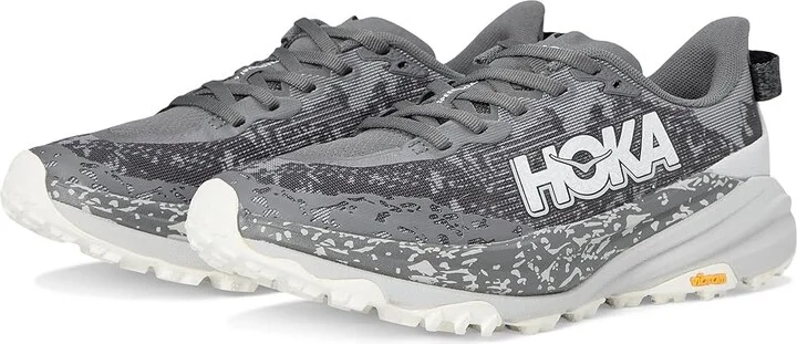 Hoka Speedgoat 6 Women's Shoes Satellite Grey/Stardust : 8 B - Medium, Synthetic/Textile